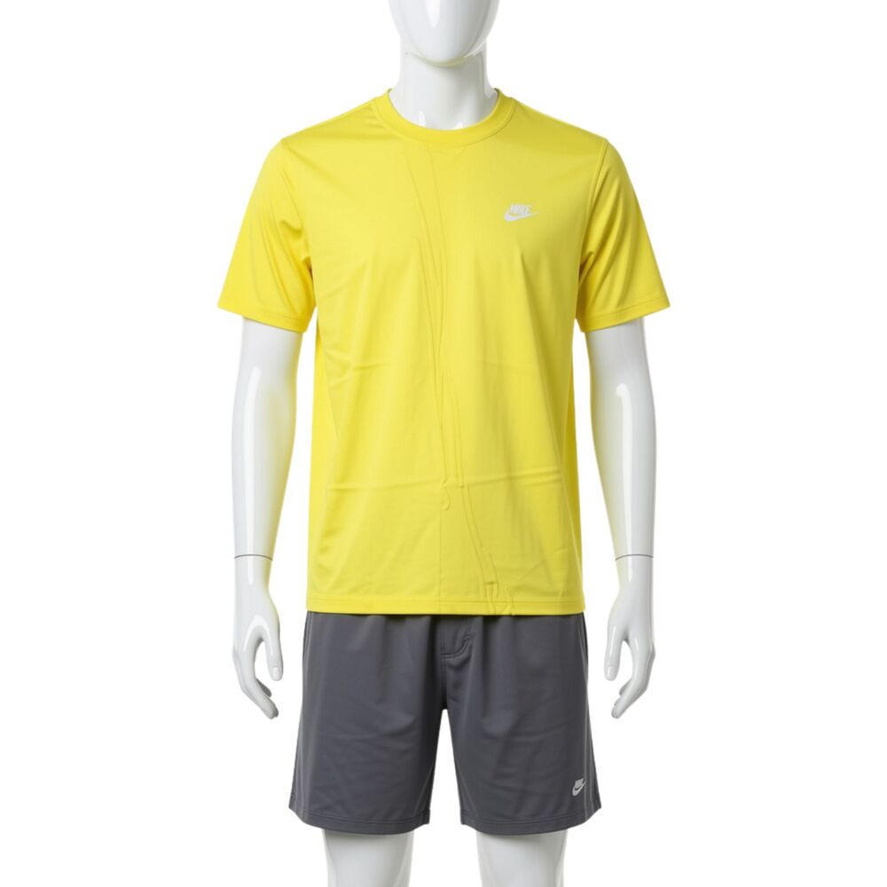 Nike Sportswear Club T-Shirt Men's Size Large Yellow